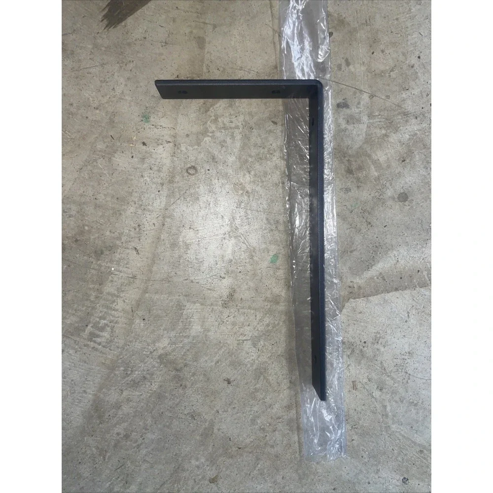 Minimalist Black Powder Coated Shelf Bracket 12 In Shelf Pre drilled Countersunk